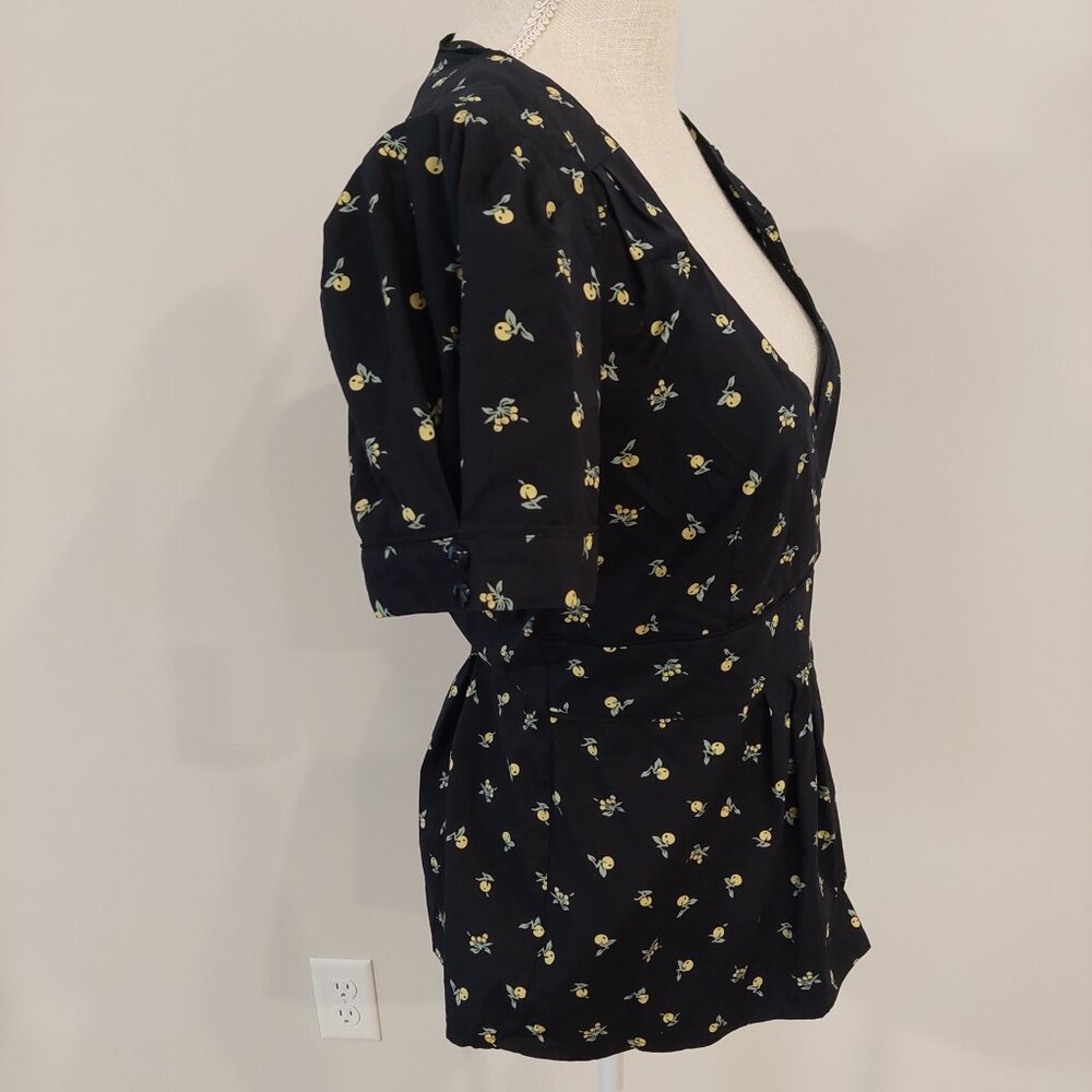 Anthropologie Odille Lemon Top - Picture 4 of 11